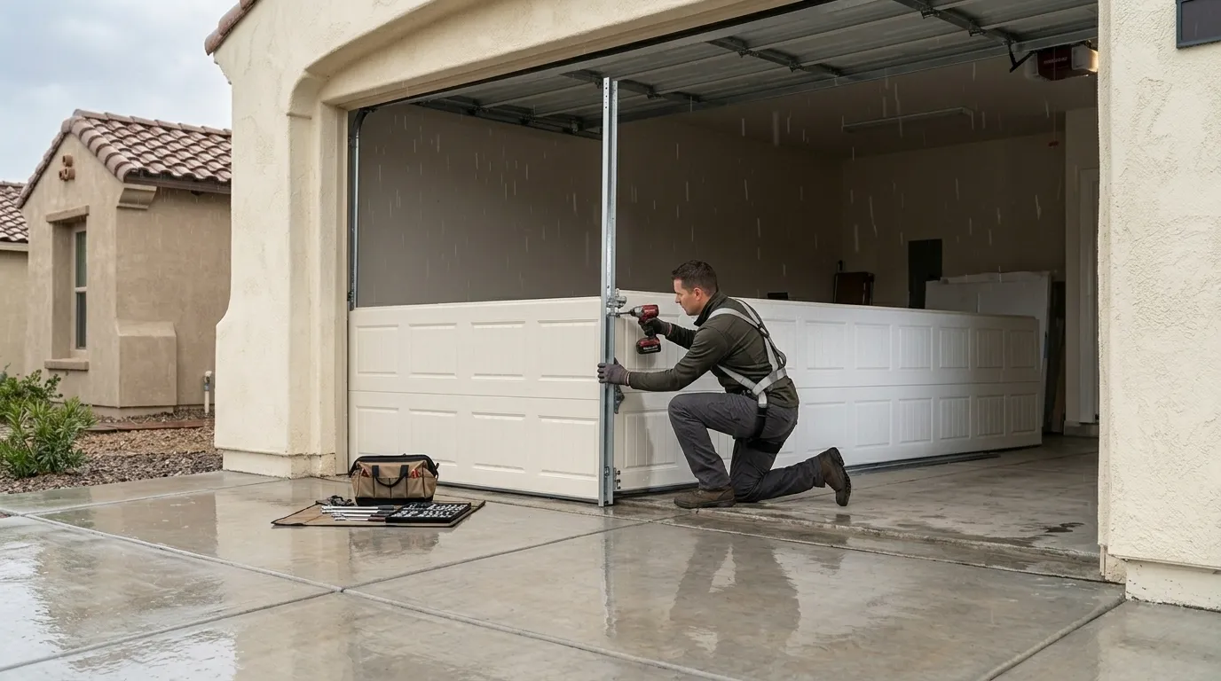 Why a Garage Door Goes Off Track Around Rockville